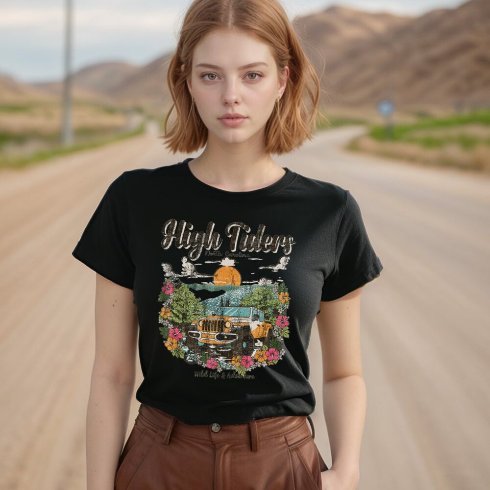 High Tiders t-shirt, North Carolina graphic tee, Jeep adventure shirt